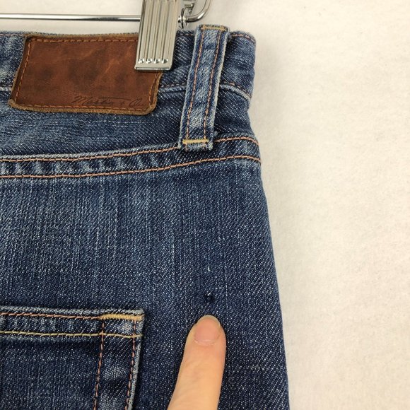 Martin + Osa Women's Size 27 Medium Wash Blue Button Fly Straight Leg Jeans - Picture 5 of 13